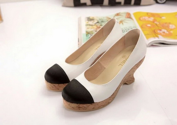 CHANEL Shallow mouth Block heel Shoes Women--035